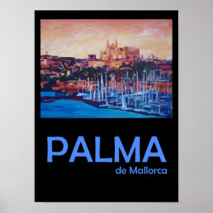 Poster Palma de Mallorca Voyage rétro