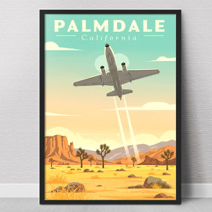Poster Palmdale Californie vintage