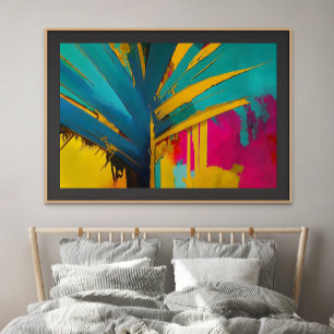 Poster Palme d'or – Énergie Tropicale Abstraite