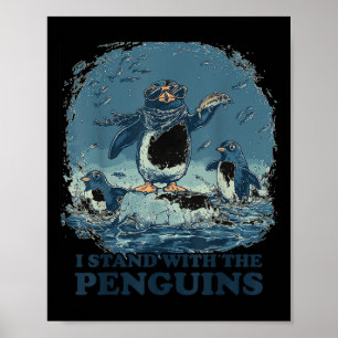 Poster Palmes En Haut Je Me Trouve Avec Les Pingouins
