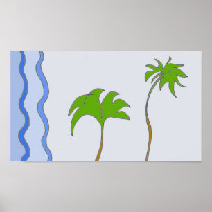 Poster Palmiers dattiers