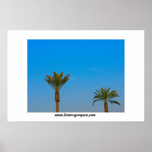 Poster Palmiers et ciel bleu