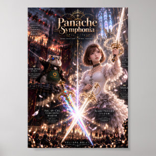 Poster Panacher Symphonia MIKA et Chibi-Sensei Bataille C
