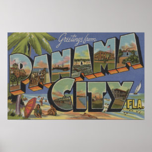 Poster Panamá City, la Floride - grandes scènes de lettre