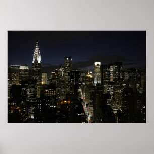 Poster Panama nocturne de Manhattan