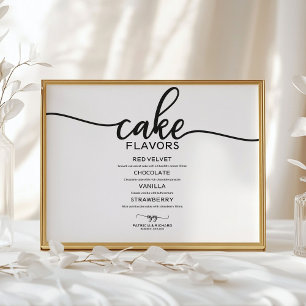Poster Pancake saveurs Noir et Blanc Panneau de calligrap