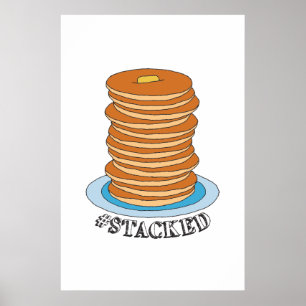 Poster Pancakes Pancakes Clipart Pancake À Pile Complète