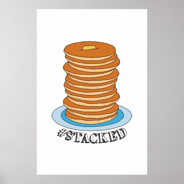 Poster Pancakes Pancakes Clipart Pancake À Pile Complète (Devant)