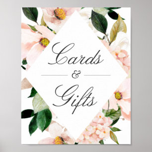 Poster Pancarte Cartes et Cadeaux Hortensia Rose