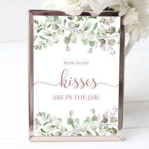 Poster Pancarte Combien de baisers de verdure