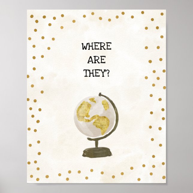 Poster Pancarte de Baby Shower 'De Miss à Mrs' (Devant)
