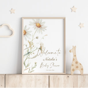 Poster Pancarte de bienvenue pour baby shower Gentle Dais