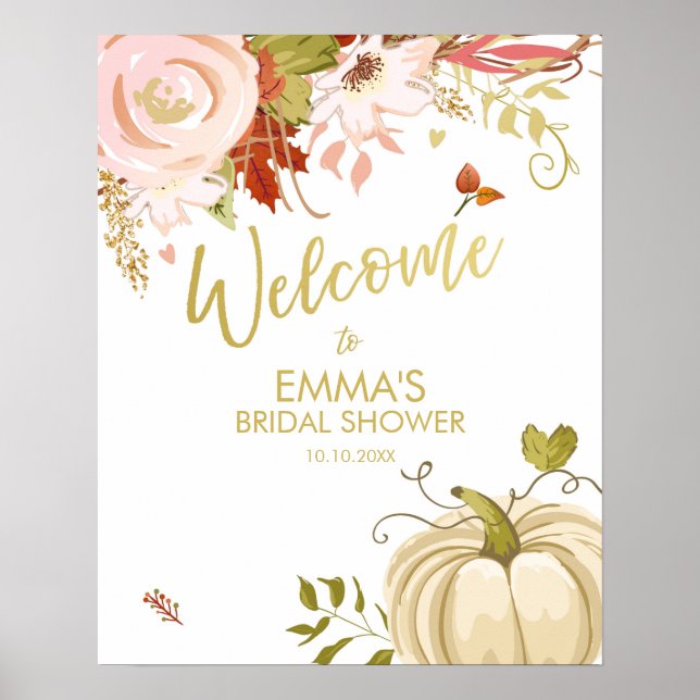 Poster Pancarte de bienvenue pour Baby Shower sur le thèm (Devant)