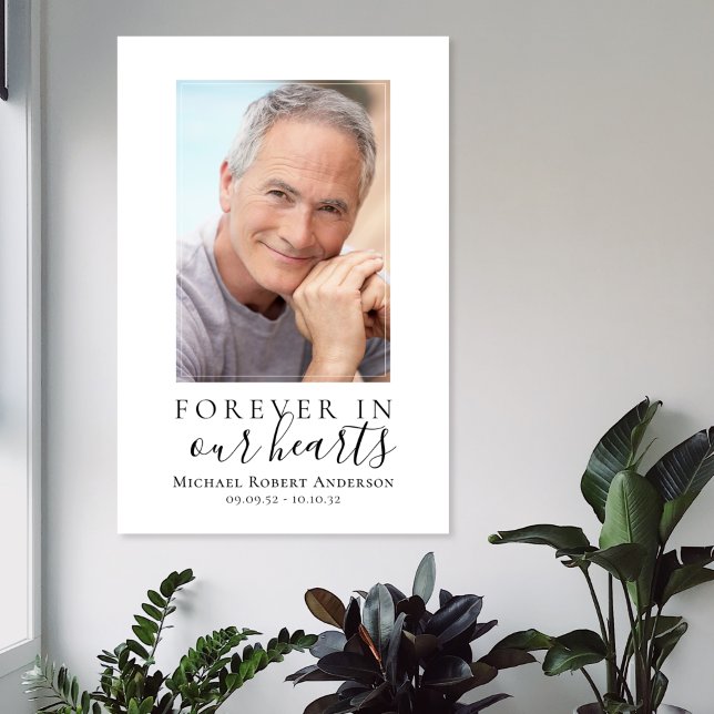 Poster Pancarte de bienvenue pour des funérailles simples (Créateur téléchargé)