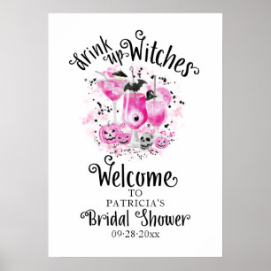 Poster Pancarte de bienvenue pour la douche de la mariée 