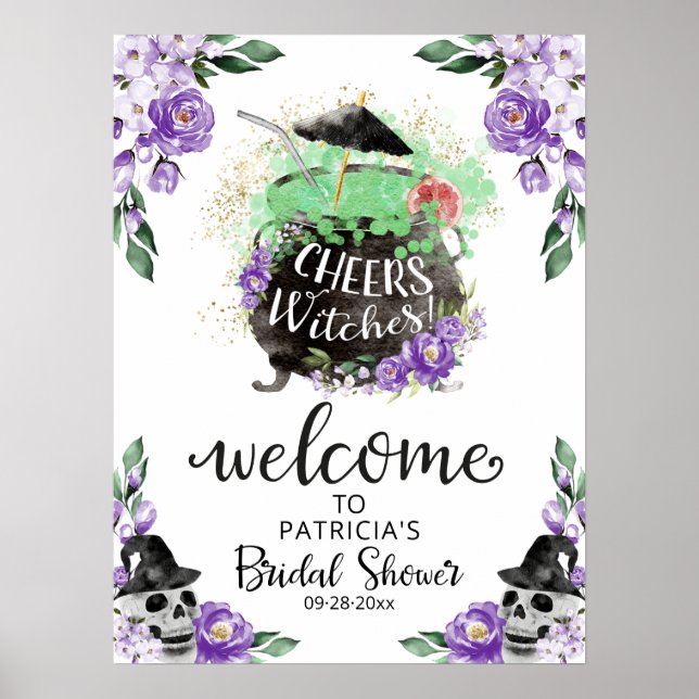 Poster Pancarte de bienvenue pour la fête de fiançailles  (Devant)