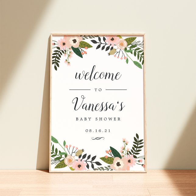 Poster Pancarte de bienvenue pour mariage ou Baby Shower  (Créateur téléchargé)