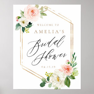 Poster Pancarte de bienvenue pour une baby shower de mari