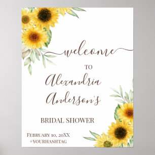 Poster Pancarte de bienvenue pour une baby shower de tour