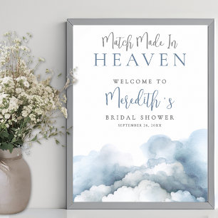 Poster Pancarte de Bienvenue pour une Baby Shower "Mariag