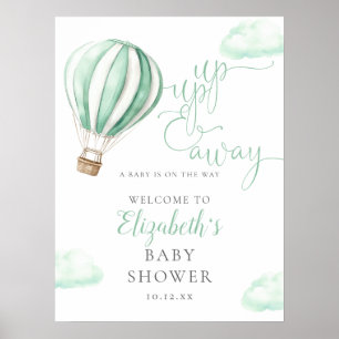 Poster Pancarte de bienvenue pour une baby shower neutre
