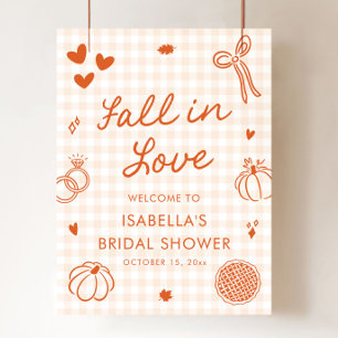 Poster Pancarte de bienvenue pour une baby shower « Tombe