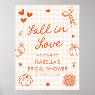 Poster Pancarte de bienvenue pour une baby shower « Tombe