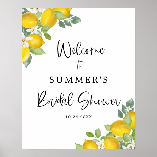 Poster Pancarte de bienvenue pour une fête de mariage sur (Devant)