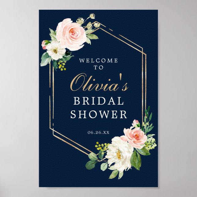 Poster Pancarte de bienvenue pour une réception de mariag (Devant)