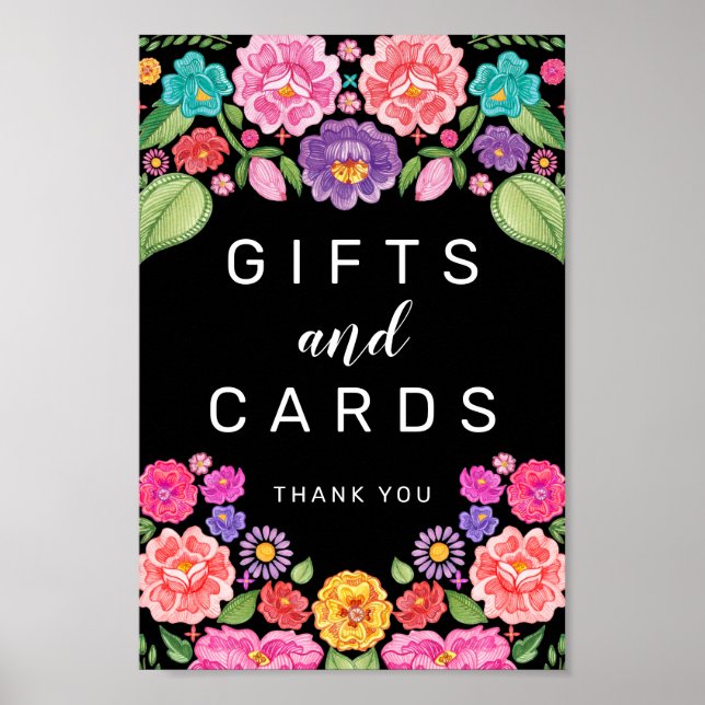 Poster Pancarte de cadeaux et cartes de fête (Devant)