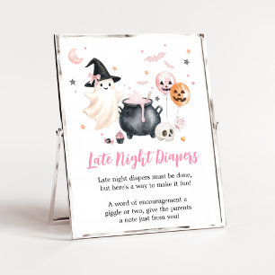 Poster Pancarte de couche pour la nuit pour Petit Fantôme