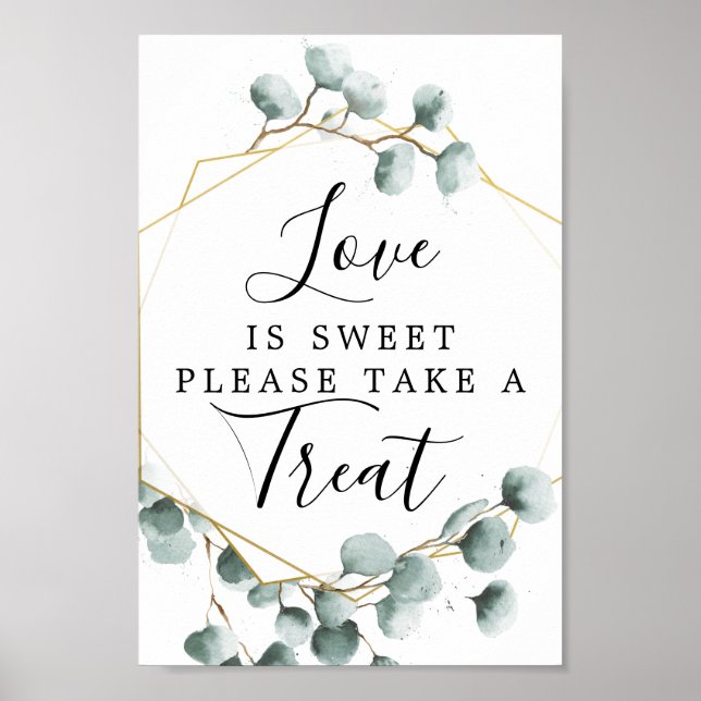 Poster Pancarte de Faveurs d'Amour Douce de Verdure d'Euc (Devant)