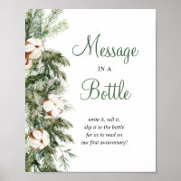 Pancarte de Fête de Fiançailles Message dans une B