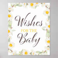 Pancarte de Mariage | Baby Shower Thème Daisy de P