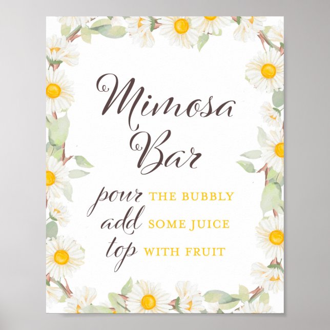 Poster Pancarte de mariage ou baby shower sur le thème de (Devant)