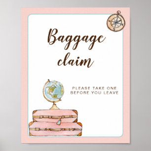 Poster Pancarte de Récupération des Bagages pour Enterrem
