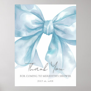 Poster Pancarte de remerciement pour une baby shower avec