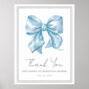 Poster Pancarte de remerciement pour une baby shower avec