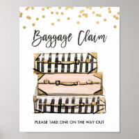 Pancarte de retrait des bagages Voyage douche Made