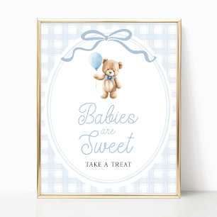 Poster Pancarte de table de friandises pour Baby Shower O