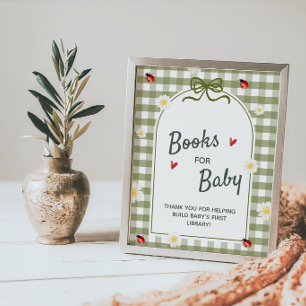 Poster Pancarte Livres pour Bébé pour Cadeau de Naissance