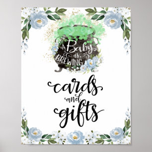 Poster Pancarte pour fête prénatale Halloween Cartes et C