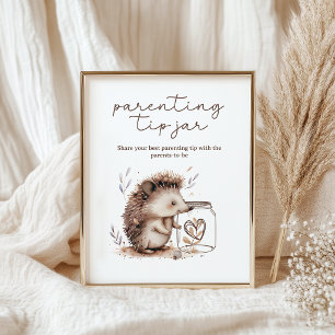 Poster Pancarte pour la tirelire de conseils de parenting