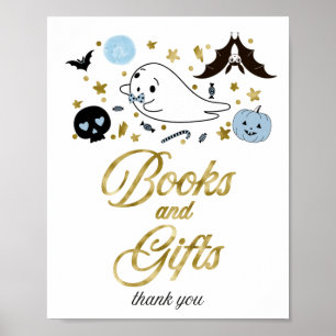 Poster Pancarte pour livres et cadeaux de Baby Shower Hal
