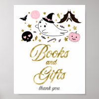 Pancarte pour livres et cadeaux de Baby Shower Hal