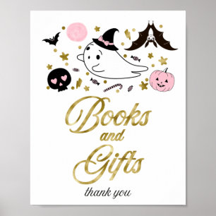 Poster Pancarte pour livres et cadeaux de Baby Shower Hal