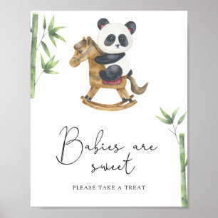 Poster Panda Bear - les bébés sont mignons