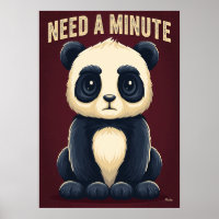 Panda Besoin d'une Minute – Art de personnage de d