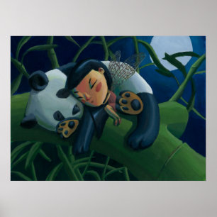 Poster Panda Et Fée