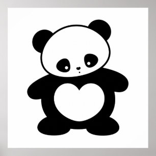 Poster Panda Kawaii